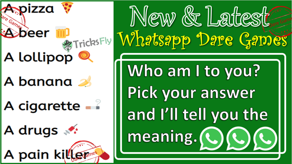 100+ {*Latest*} Whatsapp Dare Games for Friends & Lovers