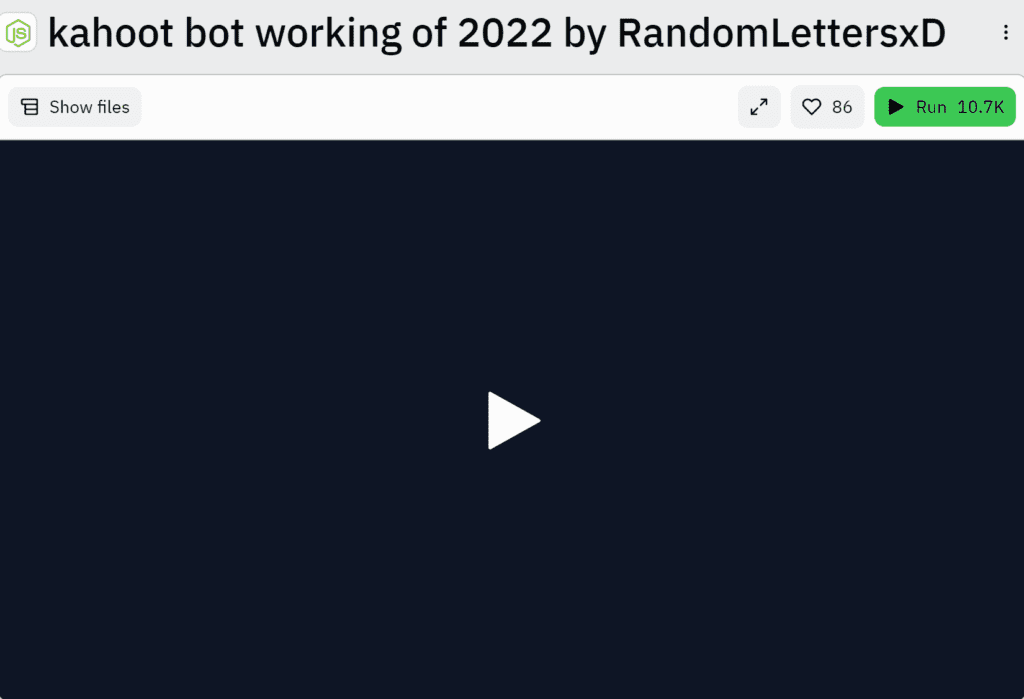 RandomLettersxD Kahoot Bot 2022 | Kahoot Winner